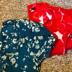 4 for $15 2 patterned short sleeved  button downs